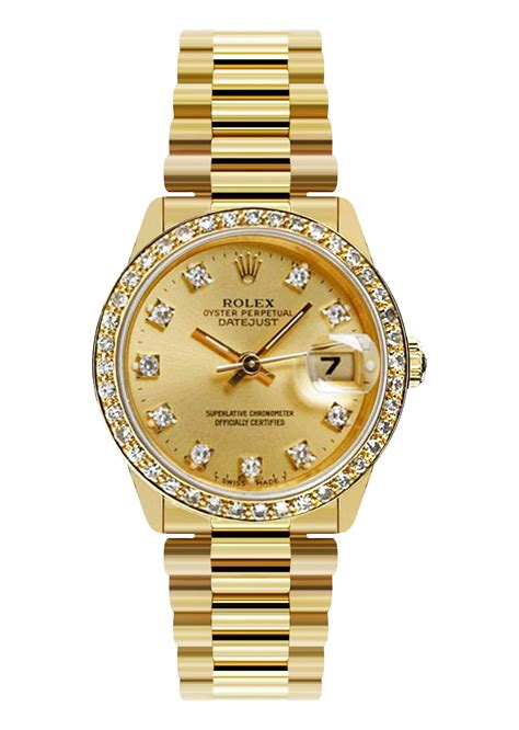 lady datejust gold rolex|rolex datejust 31 women.